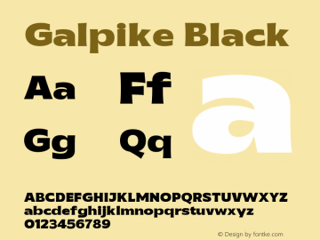 Galpike Black Version 1.000图片样张