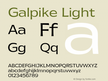 Galpike Light Version 1.000图片样张