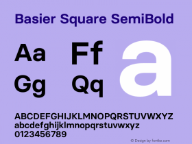 Basier Square SemiBold Version 1.000;PS 001.000;hotconv 1.0.88;makeotf.lib2.5.64775图片样张