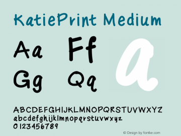 KatiePrint Medium Version 001.000图片样张