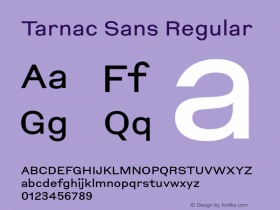 Tarnac Sans Version 1.101;hotconv 1.0.114;makeotfexe 2.5.65599图片样张