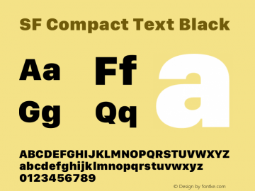 SF Compact Text Black Version 17.0d11e1图片样张