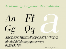 AG Bonati_Cnd_Italic Normal-Italic 001.000图片样张