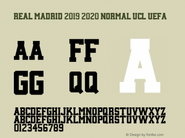 Real Madrid 2019 2020 Normal UCL UEFA Version 1.00 2019图片样张