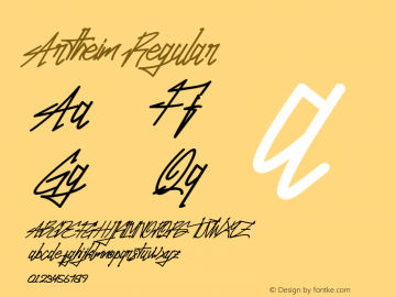 Artheim Version 1.003;Fontself Maker 3.5.7图片样张