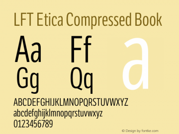 LFT Etica Compressed Book Version 1.001;PS 001.001;hotconv 1.0.70;makeotf.lib2.5.58329 DEVELOPMENT图片样张