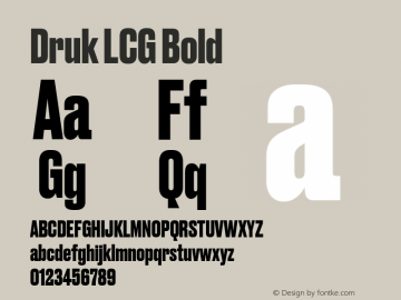 Druk LCG Bold Version 1.001 | web-TT图片样张