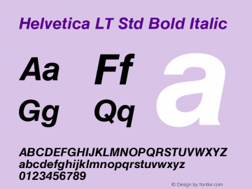 HelveticaLTStd-BoldObl Version 2.030;PS 002.000;hotconv 1.0.51;makeotf.lib2.0.18671图片样张