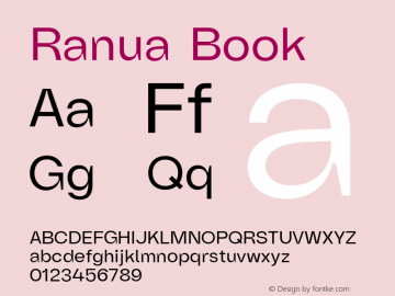Ranua-Book Version 1.000;hotconv 1.0.109;makeotfexe 2.5.65596图片样张