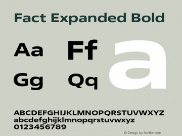 Fact-ExpandedBold Version 1.001图片样张