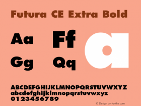 Futura CE Extra Bold 001.000图片样张
