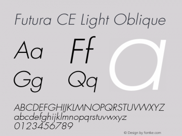 Futura CE Light Oblique 001.000图片样张