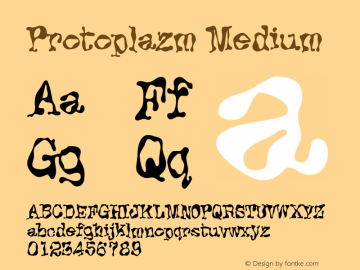 Protoplazm Medium 001.000 Font Sample