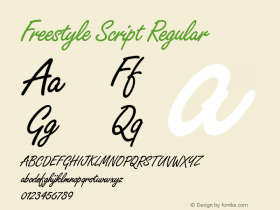 Freestyle Script Plain 005.000图片样张