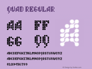Quad Regular 001.000 Font Sample