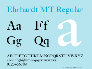 Ehrhardt MT Regular 001.003图片样张