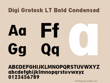 Digi Grotesk LT Bold Condensed 006.000图片样张
