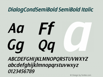 DialogCondSemiBold-Italic 005.000图片样张