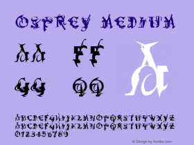 Osprey Medium 001.000 Font Sample