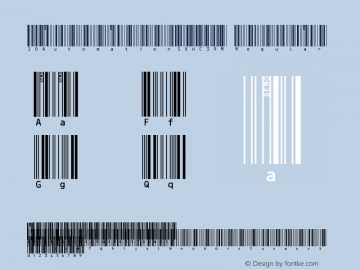 IDAutomationSXHC39M Regular Version 3.71 2003 Font Sample