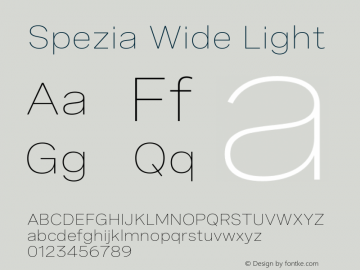 Spezia Wide Light Version 2.000图片样张