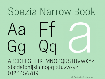 Spezia Narrow Book Version 2.000图片样张