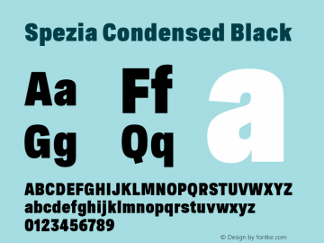 Spezia Condensed Black Version 2.000图片样张
