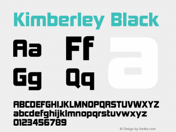 KimberleyBl-Regular Version 4.002图片样张