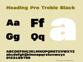 HeadingProTreble-Black Version 1.001图片样张