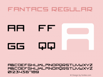 FANTACS Version 1.00;September 30, 2021;FontCreator 13.0.0.2683 32-bit图片样张
