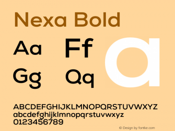 Nexa-Bold Version 2.00图片样张
