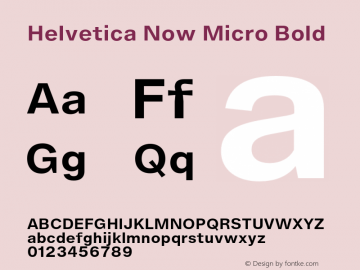 HelveticaNowMicro-Bold Version 1.001, build 8, s3图片样张
