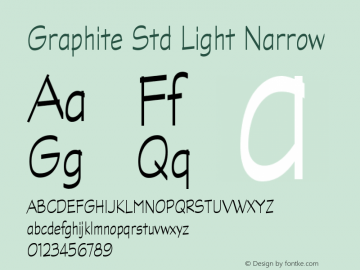 GraphiteStd-LightNarrow Version 2.020;PS 002.000;hotconv 1.0.50;makeotf.lib2.0.16970图片样张