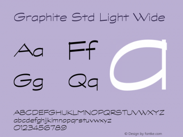 GraphiteStd-LightWide Version 2.020;PS 002.000;hotconv 1.0.50;makeotf.lib2.0.16970图片样张