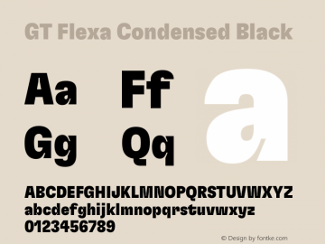 GT Flexa Condensed Black Version 2.005图片样张