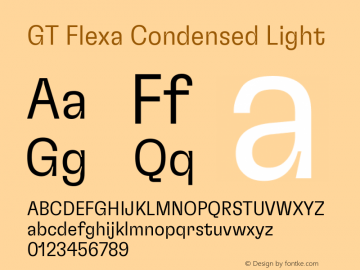 GT Flexa Condensed Light Version 2.005图片样张