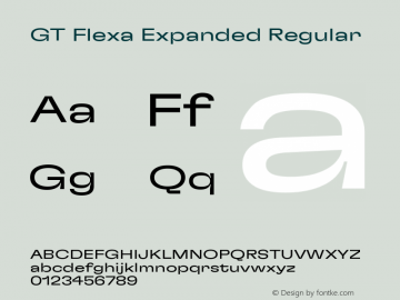 GT Flexa Expanded Regular Version 2.005图片样张