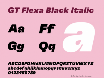 GT Flexa Black Italic Version 2.005图片样张