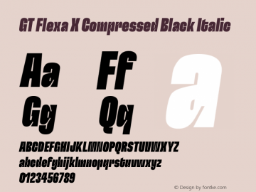 GT Flexa X Compressed Black Italic Version 2.005图片样张