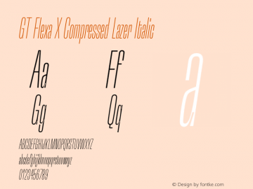 GT Flexa X Compressed Lazer Italic Version 2.005图片样张