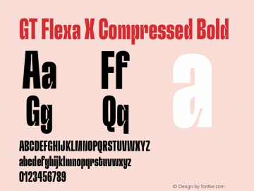 GT Flexa X Compressed Bold Version 2.005图片样张