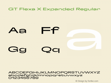 GT Flexa X Expanded Regular Version 2.005图片样张