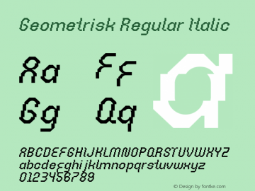 Geometrisk Regular Italic Version 1.010 | web-TT图片样张