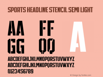 SPORTSHEADLINESTENCIL-SemLt 1.000图片样张