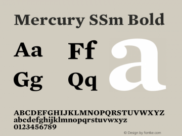 MercurySSm-Bold Version 1.301 | web-TT图片样张