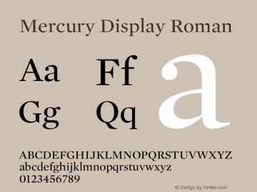 MercuryDisplay-Roman Version 1.301 | web-TT图片样张