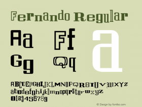 Fernando Regular Media Graphics International: Publisher's Paradise (TM) October 1994 Font Sample