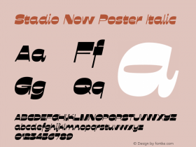 Stadio Now Poster Italic Version 0.006;FEAKit 1.0图片样张