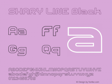 SHARY LINE Black Version 1.000图片样张