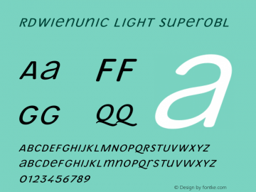RdWienUnic Light Superobl Version 3.001;FEAKit 1.0图片样张